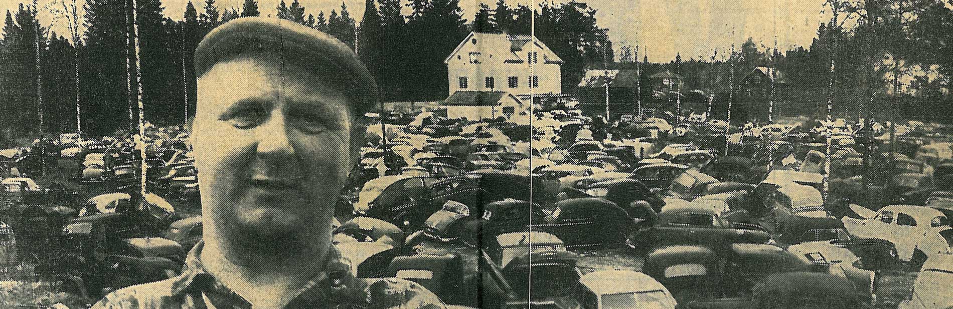 Grundare Gunnar Ericsson, ur tidningsartikel 1962 Grundare Gunnar Ericsson, ur tidningsartikel 1962